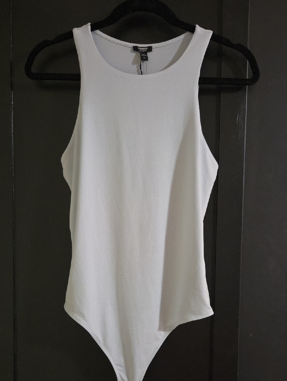 Express Light Blue High Neck Bodysuit